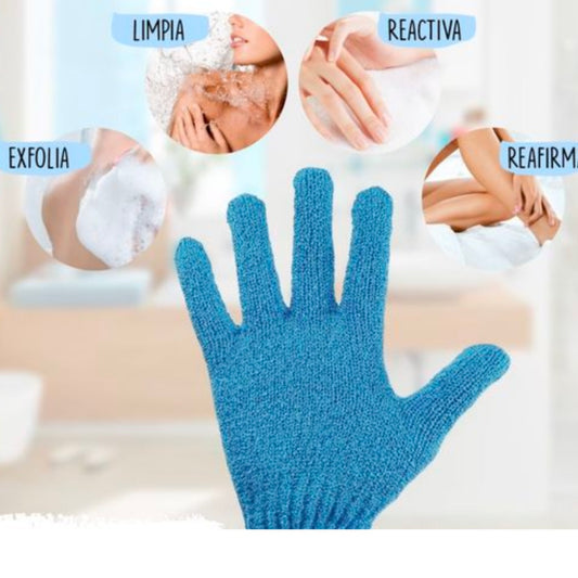 Guante exfoliante facial y corporal variedad