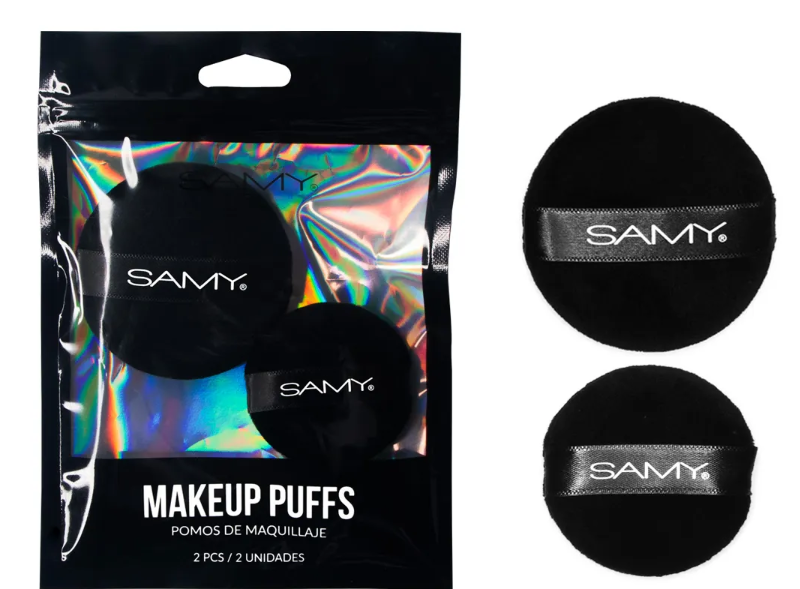 Pomos De Maquillaje Redondos X 2 Und Samy aplicadores