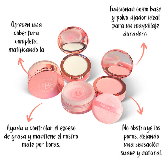 Polvo Suelto Traslucido 2 en 1 Grande 18 gr