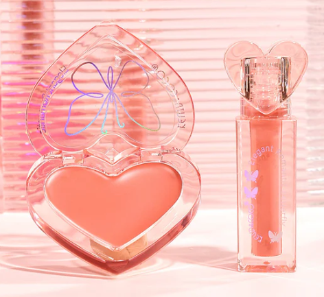 KIT CORAZON LABIAL LIQUIDO/ RUBOR CREMOSO KEVIN&COCO