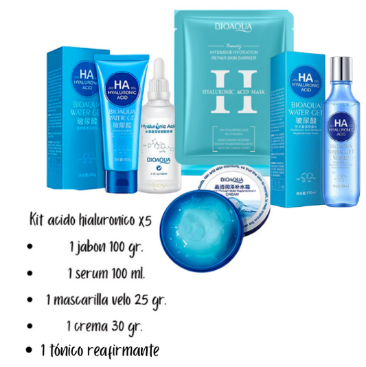 Kit antiarrugas acido hialurónico Bioaqua