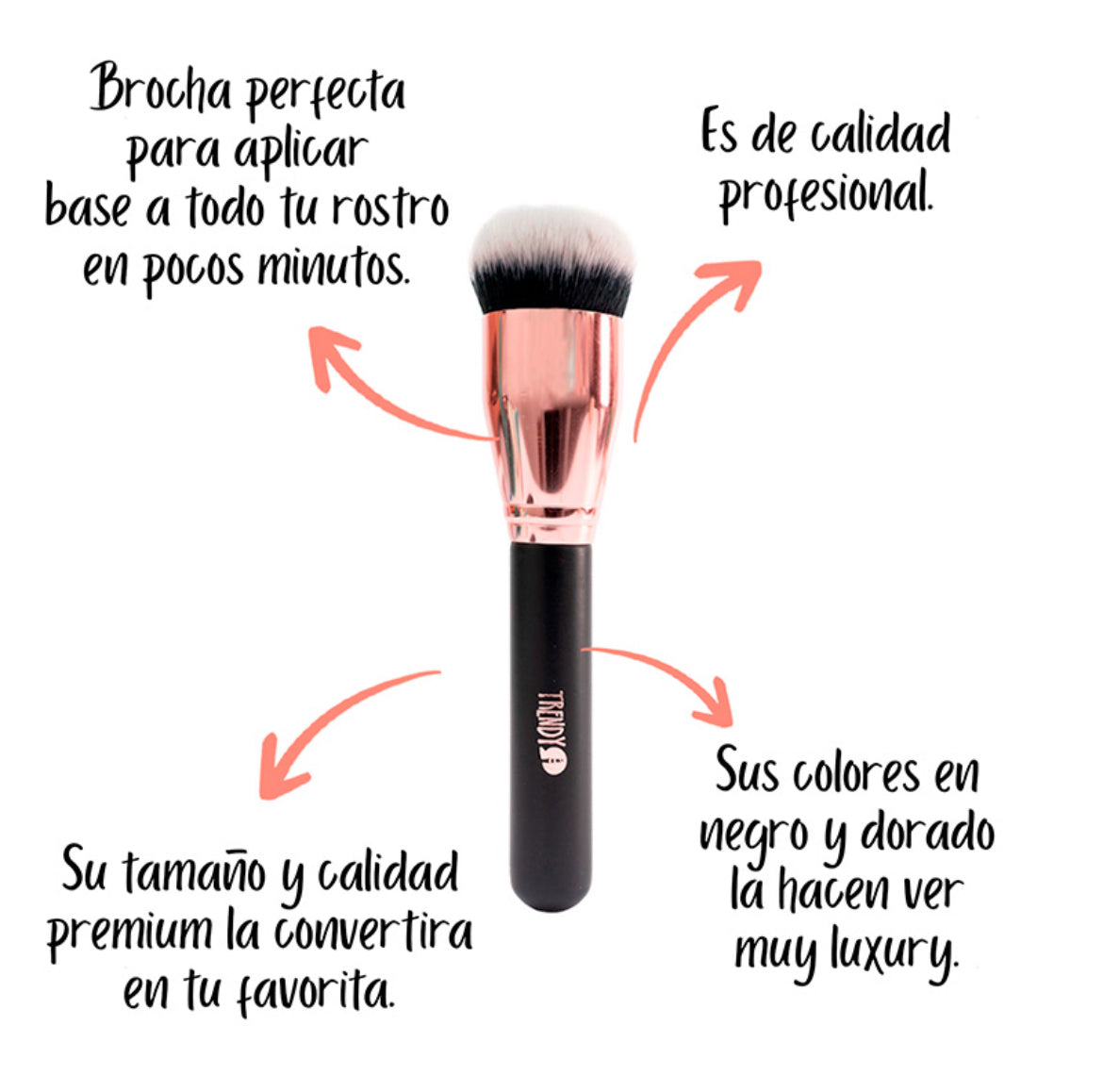 Brocha Base Trendy Profesional