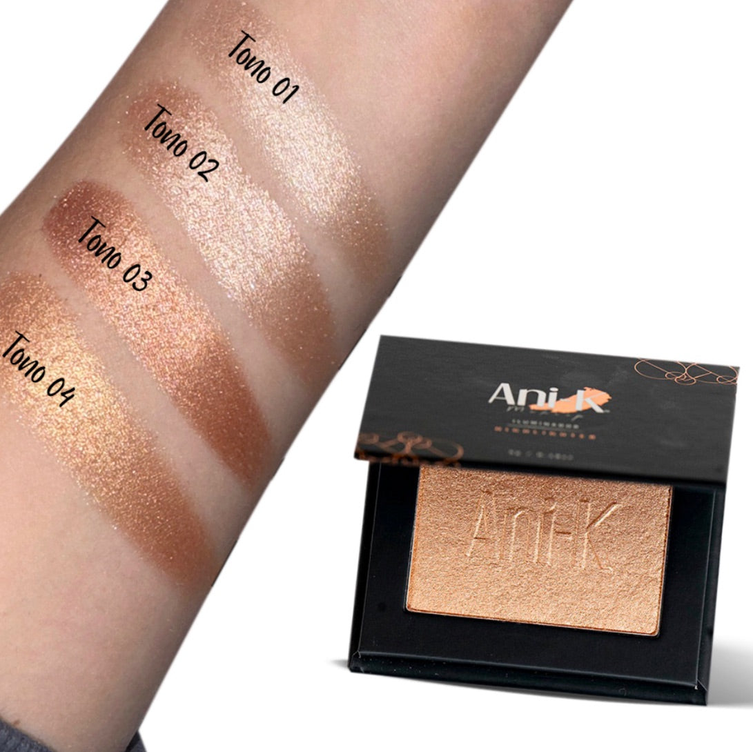 Iluminador para rostro Ani-k Makeup Pro Radiante TONO 3