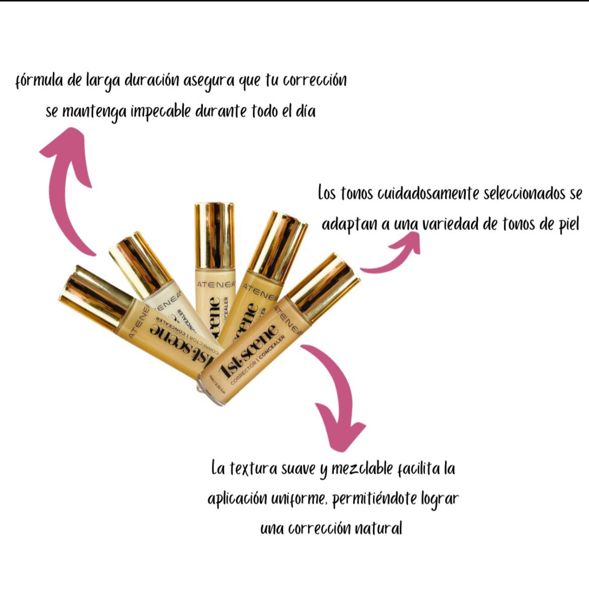 Corrector Profesional Atenea Alta Cobertura rostro