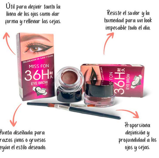 Betún de cejas + brocha favor beauty