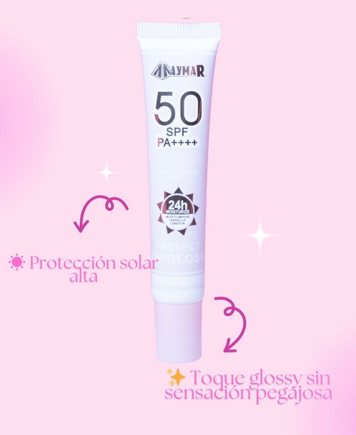 Brillo Labial Protector AYMAR con SPF 50 labios