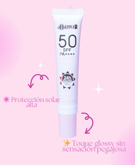 Brillo Labial Protector AYMAR con SPF 50 labios