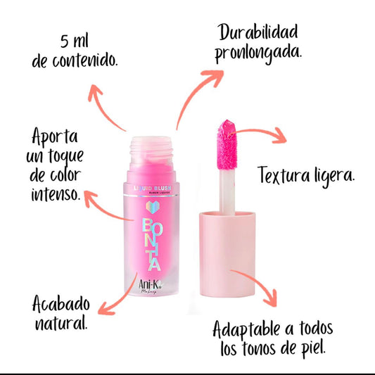 Rubor liquido Ani-k bonita rostro