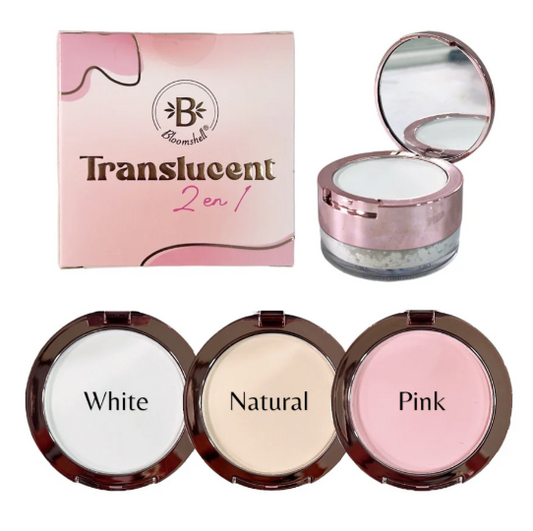 Mini Polvos Sueltos y Compactos 2 en 1 Bloomshell