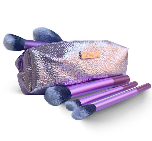 Kit x5 Brochas Viajeras Trendy Moradas