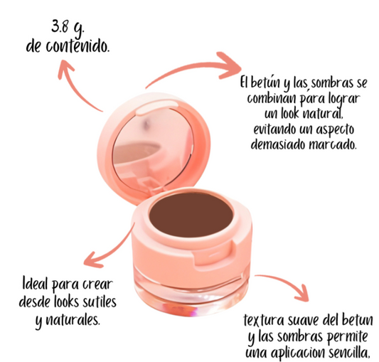 Betún + Sombras de Cejas Bloomshell