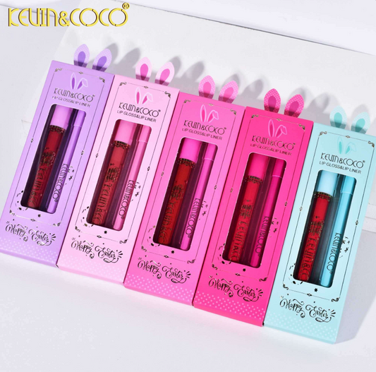 KIT LABIAL Y DELINEADOR LABIOS KEVIN&COCO