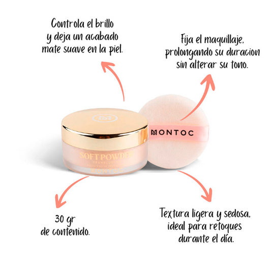 Polvos Sueltos Profesionales Montoc 30 gr (grandes)