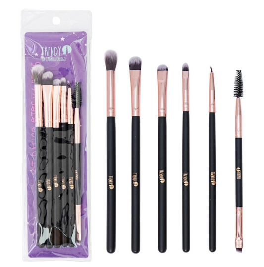 Kit de Brochas Para Ojos X6 Trendy