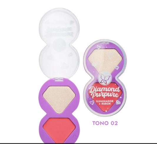 Iluminador + Rubor Diamond - PURPURE