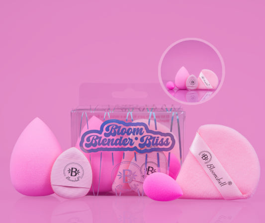 Kit pomos y Beauty Blender bloomshell X4