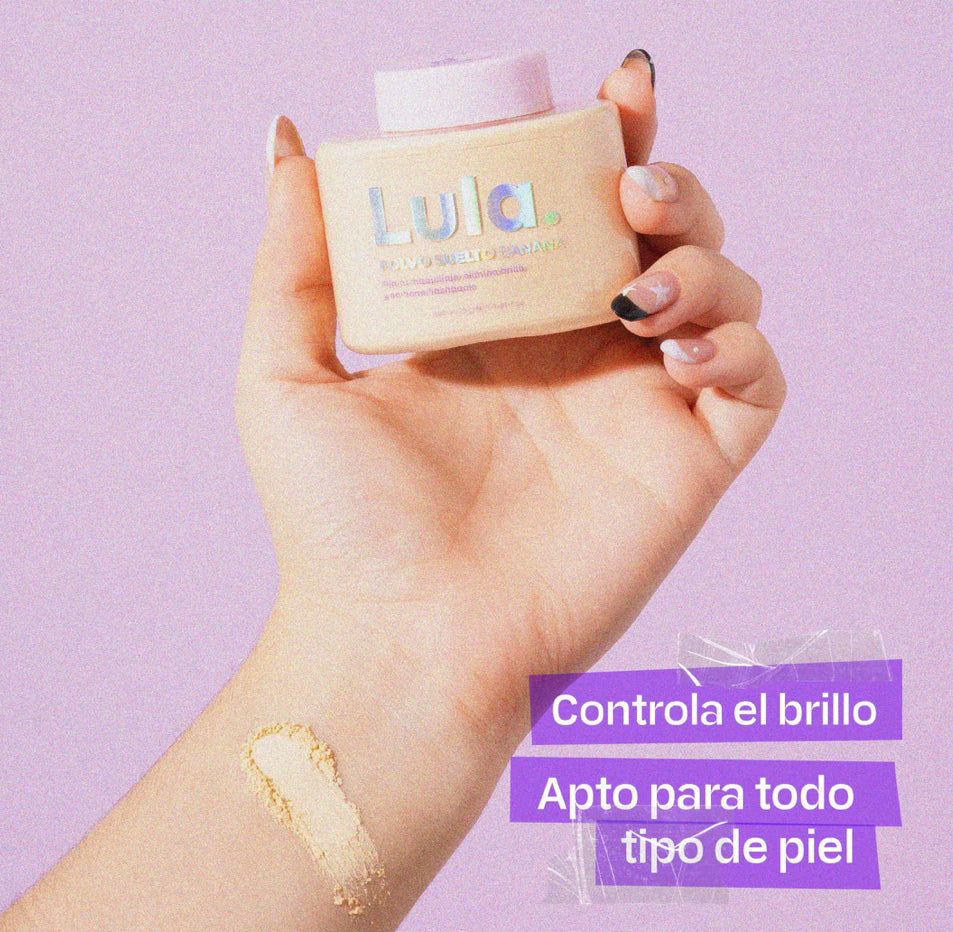 Polvos sueltos translúcidos banana lula