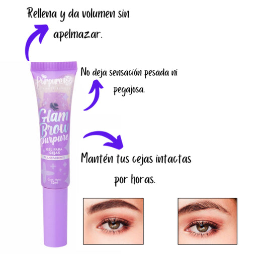 Gel fijador de cejas Glam brow Purpure