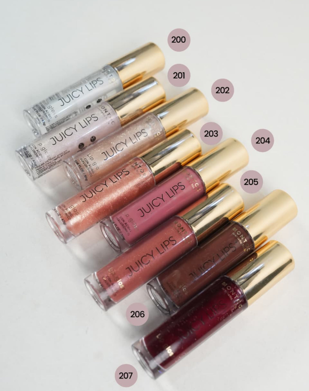 Lip Gloss Juicy Lips con ácido hialurónico Montoc