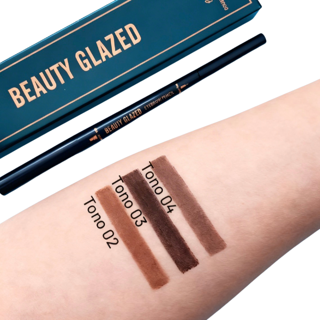 LÁPIZ PARA CEJAS PROFESIONAL DOBLE PUNTA BEAUTY GLAZED